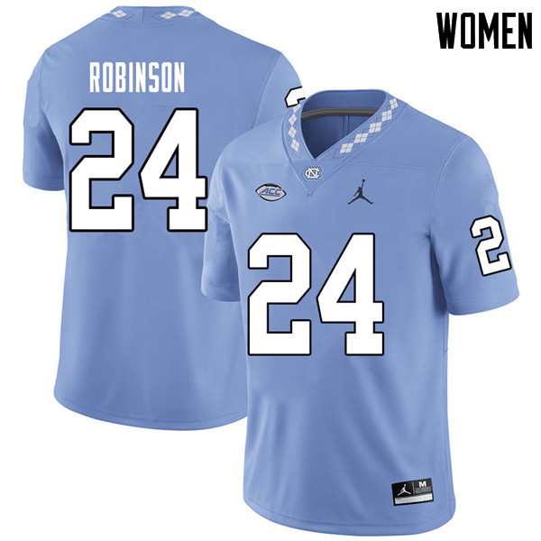 Jordan Brand Women #24 Malik Robinson North Carolina Tar Heels College Football Jerseys Sale-Carolin